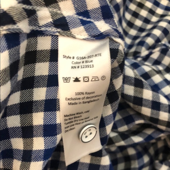 JACHS Girlfriend Gingham Button-Down (&Back) Shirt - Picture 5 of 5